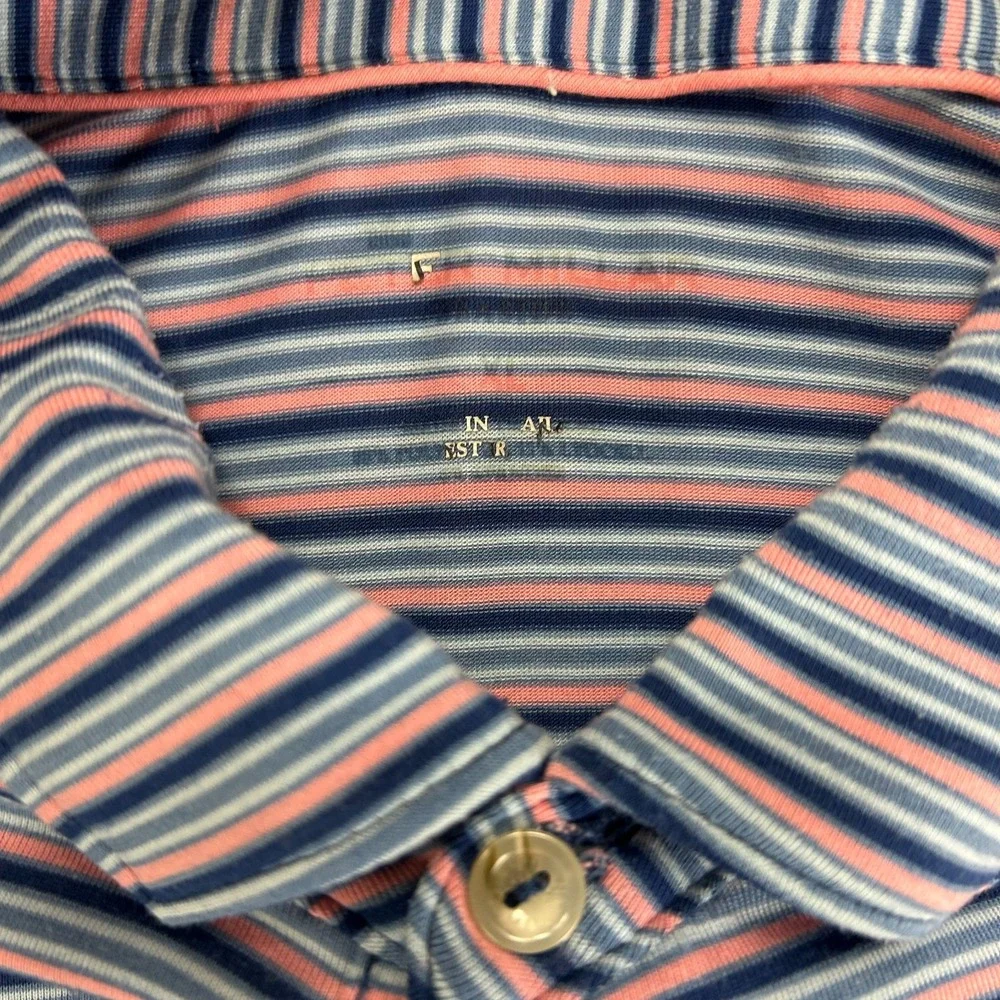 Southern Hills Peter Millar Polo Shirt Men XL Striped Golf PGA Championship 2022